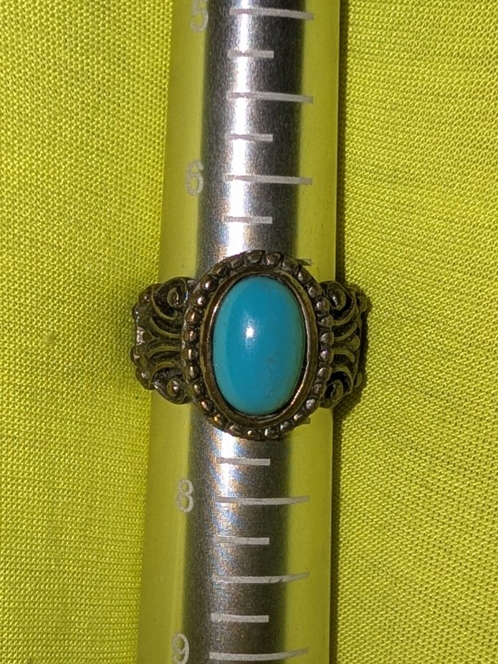 Size 7 Avon turquoise ring